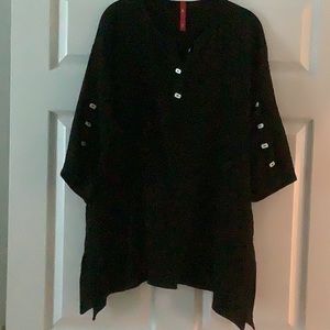 IC black gauze like tunic MEDIUM
